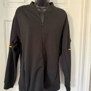 adidas Black Jacket with Yellow Details SzL